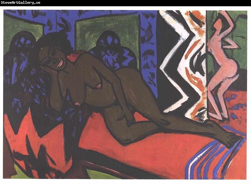 Ernst Ludwig Kirchner Sleeping Nilly
